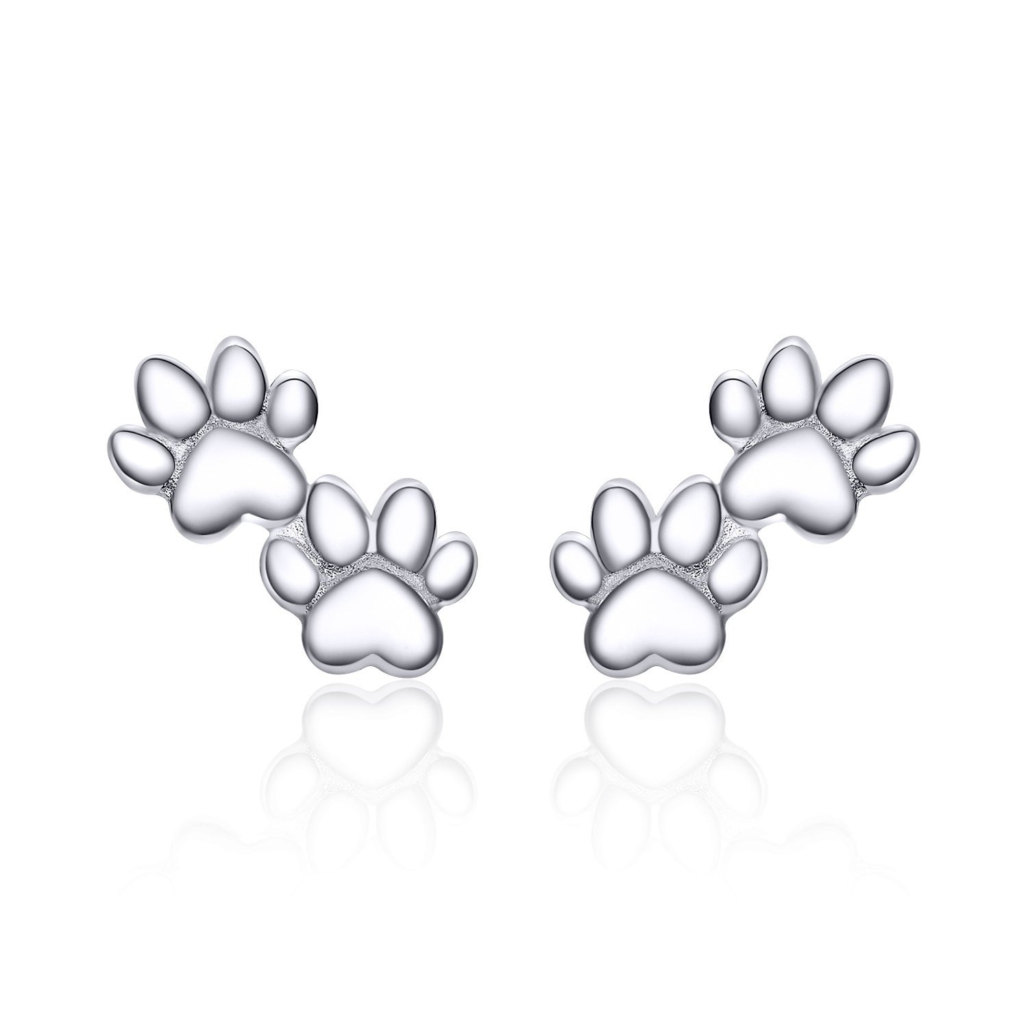 Cercei din argint Silver Paws Duo