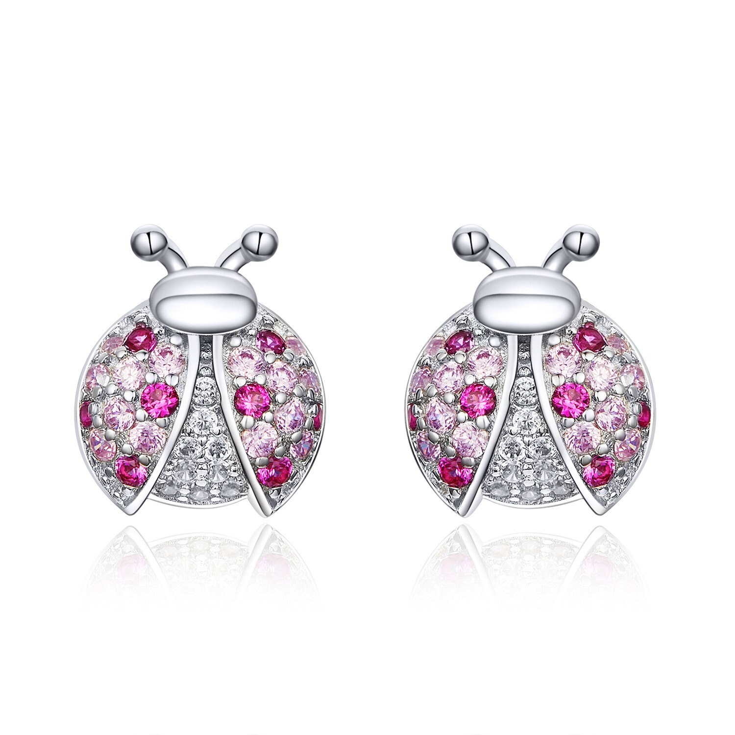 Cercei din argint Romantic LadyBug