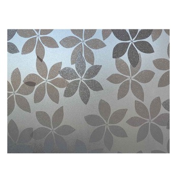Folie pentru geam decorativa flori albe, 10 m x 0.9 m Folie pentru geam decorativa flori albe, 10 m x 0.9 m