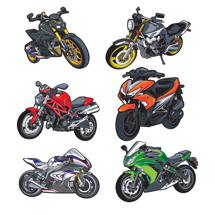 Stickere copii, Motocicletele, Stickermania, 60x90cm