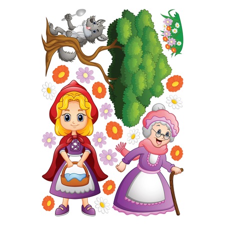 Stickere Copii Scufita Rosie Stickermania 60x90cm Emag Ro