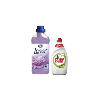 Pachet Balsam rufe Lenor Moonlight Harmony 1.9l, 63 spalari + Detergent vase Fairy Apple 400ml Pachet Balsam rufe Lenor Moonlight Harmony 1.9l, 63 spalari + Detergent vase Fairy Apple 400ml