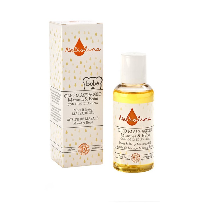 NeBiolina, Olaj anya és baba masszázshoz, BIO, 100 ml