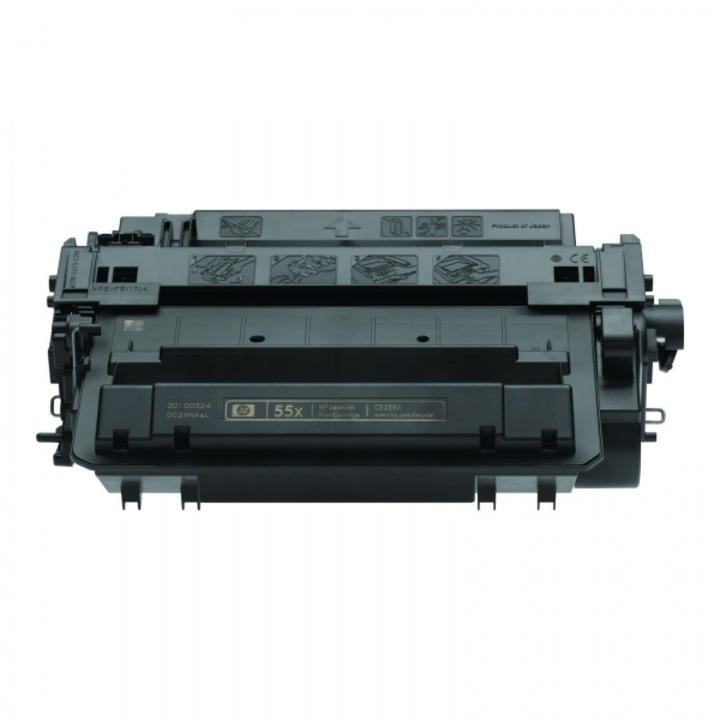 HP festékkazetta, CE255X / CRG724II PREMIUM kompatibilis, 12 500 oldal, fekete