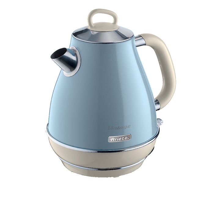 Електрическа кана Ariete 2868.BL, Винтидж чайник, 1 л