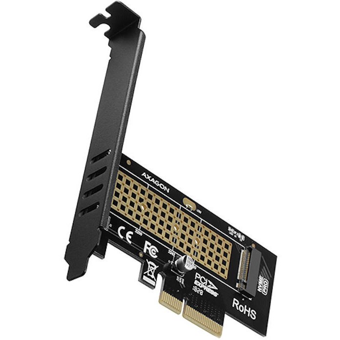 Adaptor Axagon PCI-Express x4 intern pentru conectarea SSD NVMe M.2 format 2280 la PC
