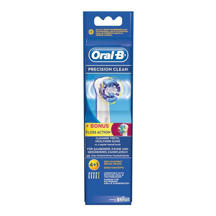 Rezerva periuta de dinti electrica Oral-B Precision Clean 4buc + 1buc floss action
