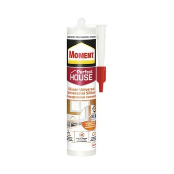 Silicon universal Moment Perfect House pentru interior si exterior, transparent 280 ml Silicon universal Moment Perfect House pentru interior si exterior, transparent 280 ml