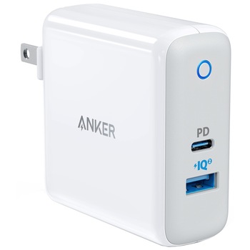 Incarcator retea Anker PowerPort II, 1xPD, 1X PIQ, Alb Incarcator retea Anker PowerPort II, 1xPD, 1X PIQ, Alb