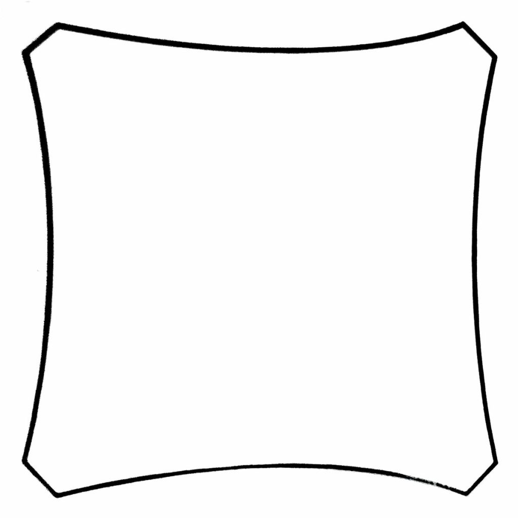 Copertina parasolar patrat, Perel, Poliester, GSS4360, 3,6 x 3,6 x 3,6 m, Maro