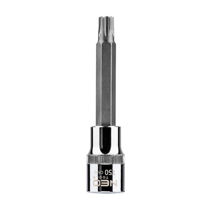 Tubulara 1/2" cu antrenor bit torx, T50 x 100 mm, Neo 08-766