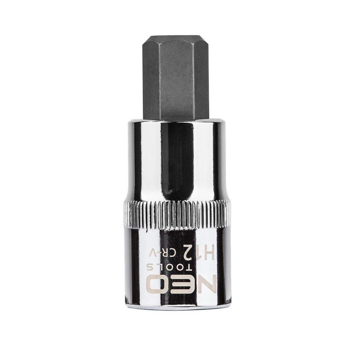 Cap tubulara 1/2'' cu antrenor hexagonal, H12 x 55mm, Neo 08-775