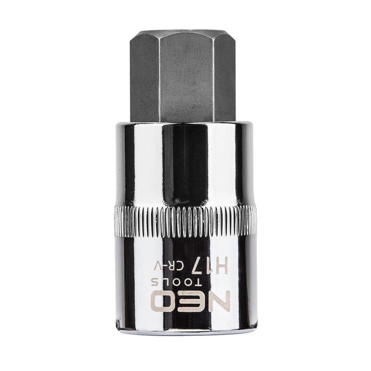 Cap tubulara 1/2'' cu antrenor hexagonal, H17 x 55mm, Neo 08-777