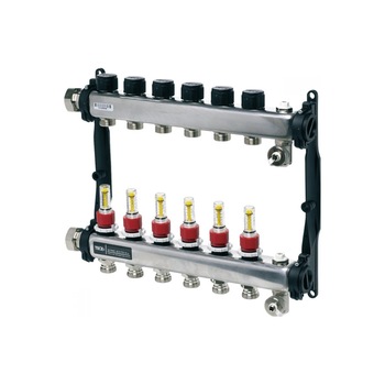 Set Distribuitor Tecefloor slq Rectangular otel inox, complet echipat 8 cai, 3/4 Set Distribuitor Tecefloor slq Rectangular otel inox, complet echipat 8 cai, 3/4