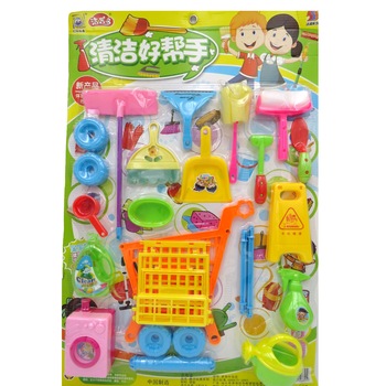 Jucarie, set de joaca pentru curatenie, cos de cumparaturi, masina de spalat, stropitori, trafalet, faras, racleta Jucarie, set de joaca pentru curatenie, cos de cumparaturi, masina de spalat, stropitori, trafalet, faras, racleta