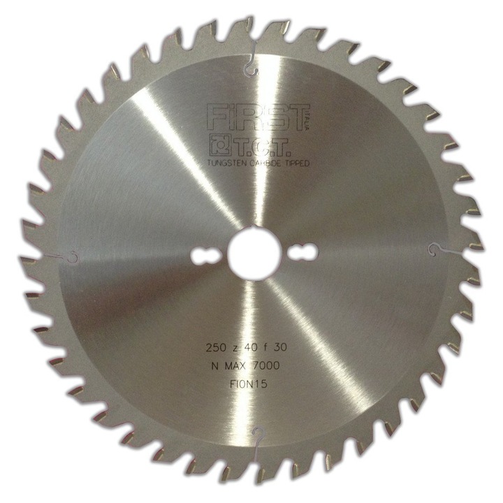 Panza circulara placata CMS ascutit drept trapez negativ materiale neferoase 250x3,2/2.2x30 Z80 marca FIRST