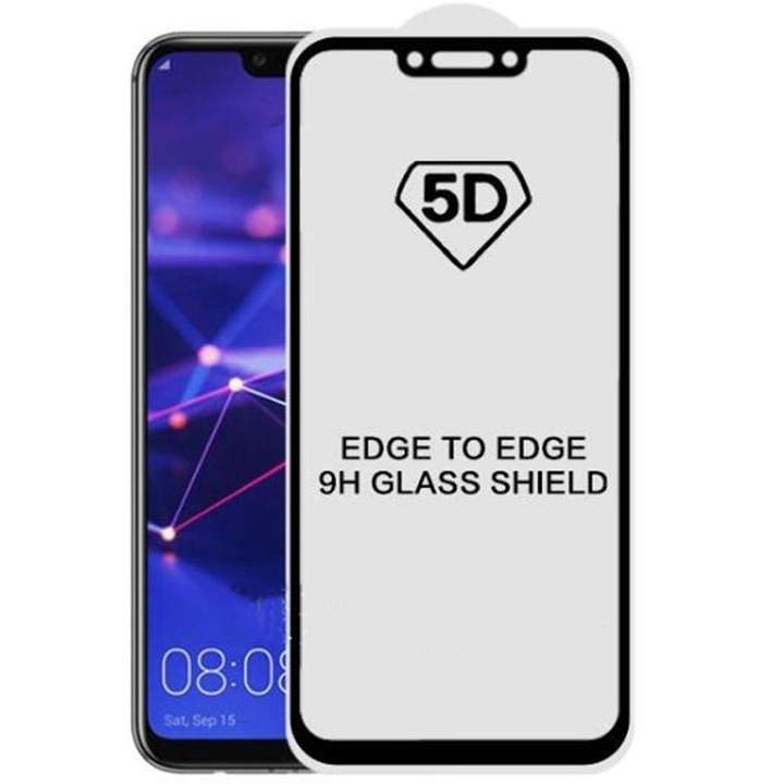 Xmaxis Huawei Mate 20 5D Edge to Edge 9H kijelzővédő üveglap - Fekete