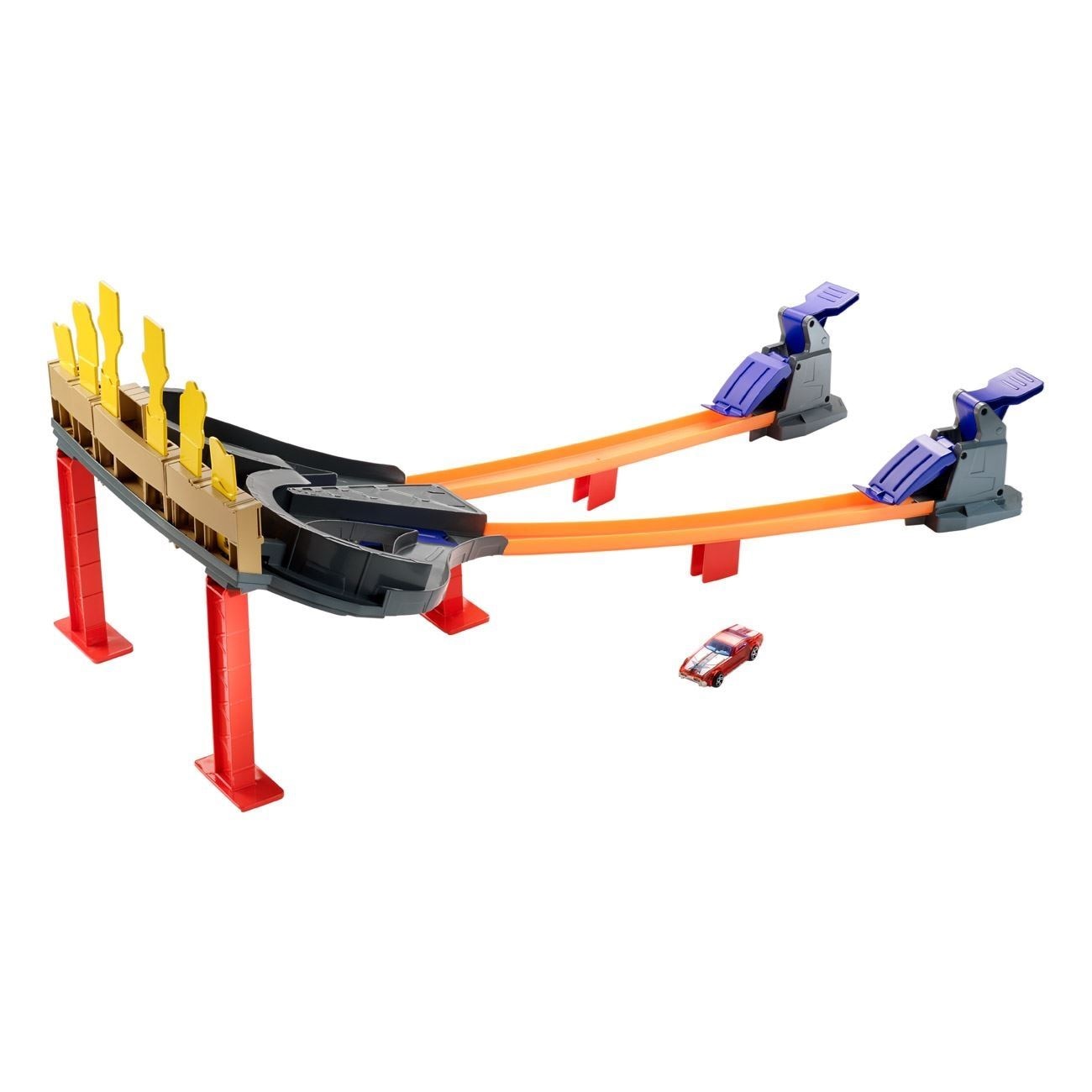 Set pista pentru copii, Hot Wheels,cu masinute, 38x8x30 cm