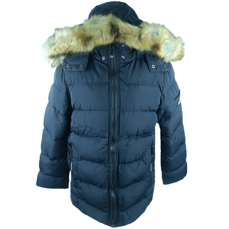 Geaca imblanita pentru baieti Happy House KK723-B, Bleumarin