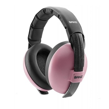 Casti antifoane bebelusi si copii 3-36 luni, Banz, Roz Casti antifoane bebelusi si copii 3-36 luni, Banz, Roz