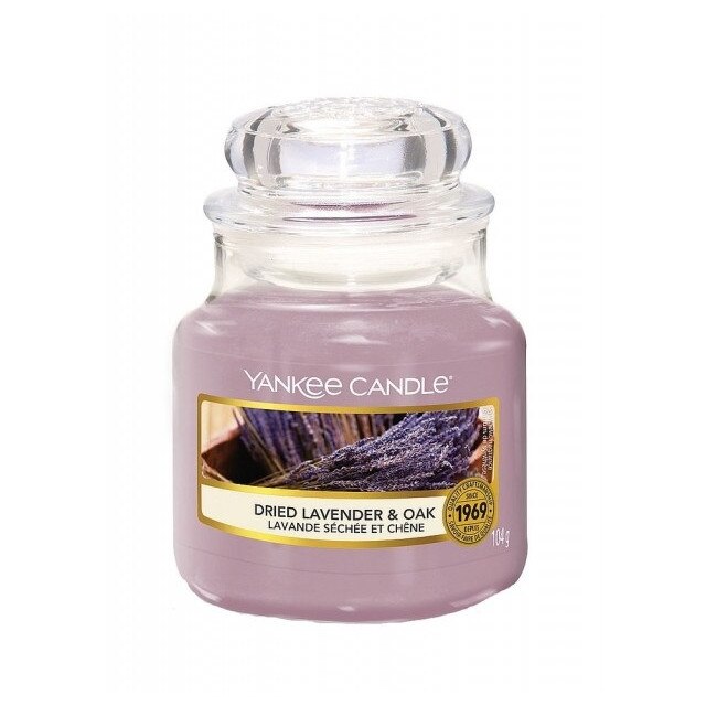 Lumanare Parfumata Borcan Mic Dried Lavender & Oak, Yankee Candle