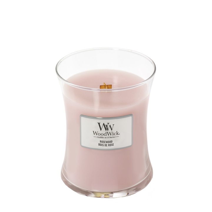 Woodwick Rosewood lumanare parfumata 275 g