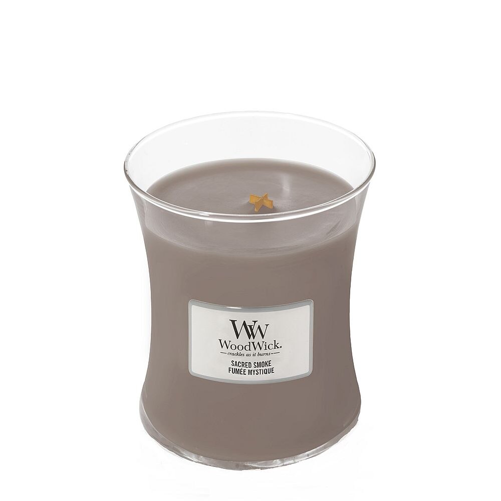 Lumanare Parfumata Borcan Mediu Sacred Smoke, WoodWick®