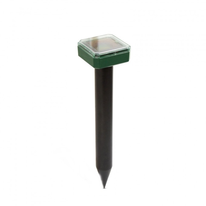 Isotronic Szolár Rágcsálóirtó Eszköz, beépített 1,2 V, 80 mAh, NiMh akkumulátor, 2 V-20 mA napelem, polikristályos napelem, a talajtól függően 650-800 m² tartományban, fekete