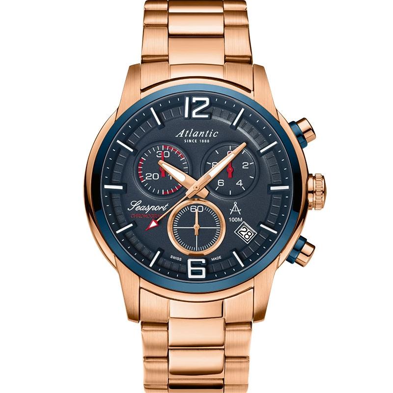 Ceas barbatesc Atlantic 87466.44.55 Quartz Rose gold