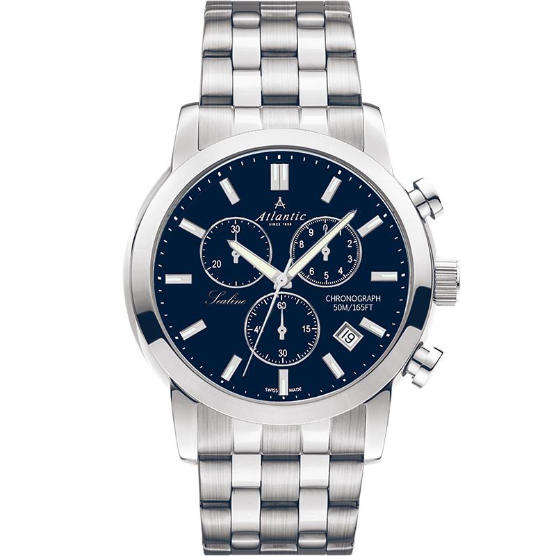 Ceas barbatesc Atlantic 62455.41.51 Quartz Argintiu