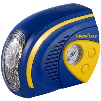 Compresor auto portabil cu indicator analogic, 2 in 1 cu lumina LED, 12V, 100PSI, Goodyear, GY900016 Compresor auto portabil cu indicator analogic, 2 in 1 cu lumina LED, 12V, 100PSI, Goodyear, GY900016