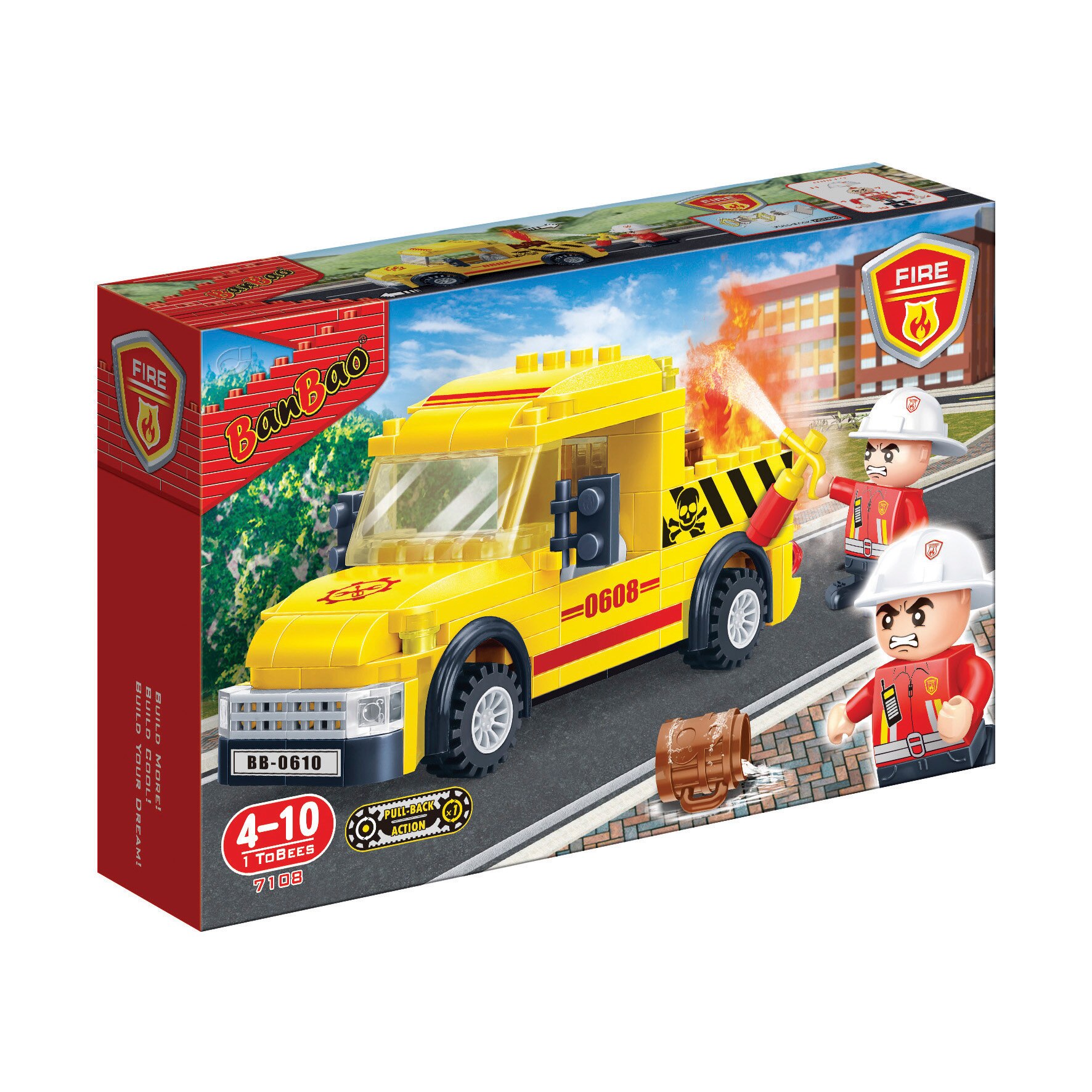 Set de constructie BanBao 105 de piese, Masina de transport