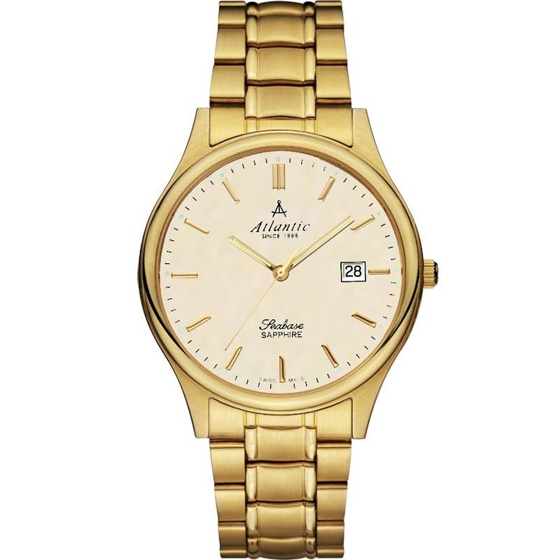 Ceas barbatesc Atlantic 60347.45.91 Quartz Auriu