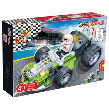 Set de constructie multicolor BanBao 92 piese, Masina Set de constructie multicolor BanBao 92 piese, Masina