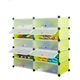 Dulap plastic, organizator, 10 compartimente, verde