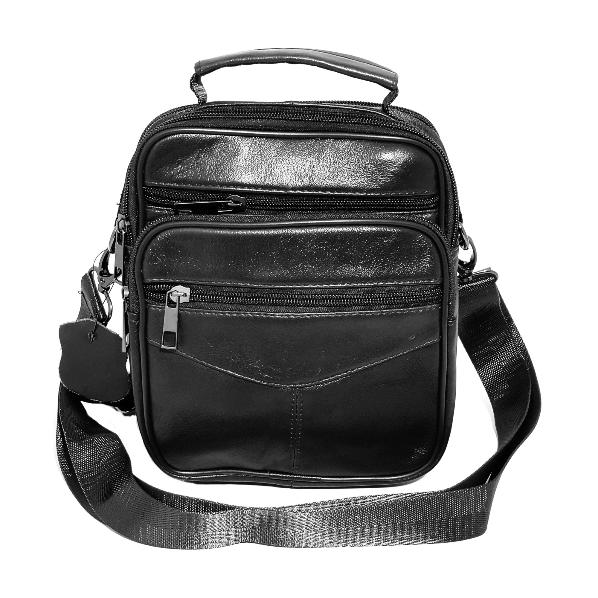 Borseta din piele naturala, de umar si mana, 20/17 negru, Magrot 914