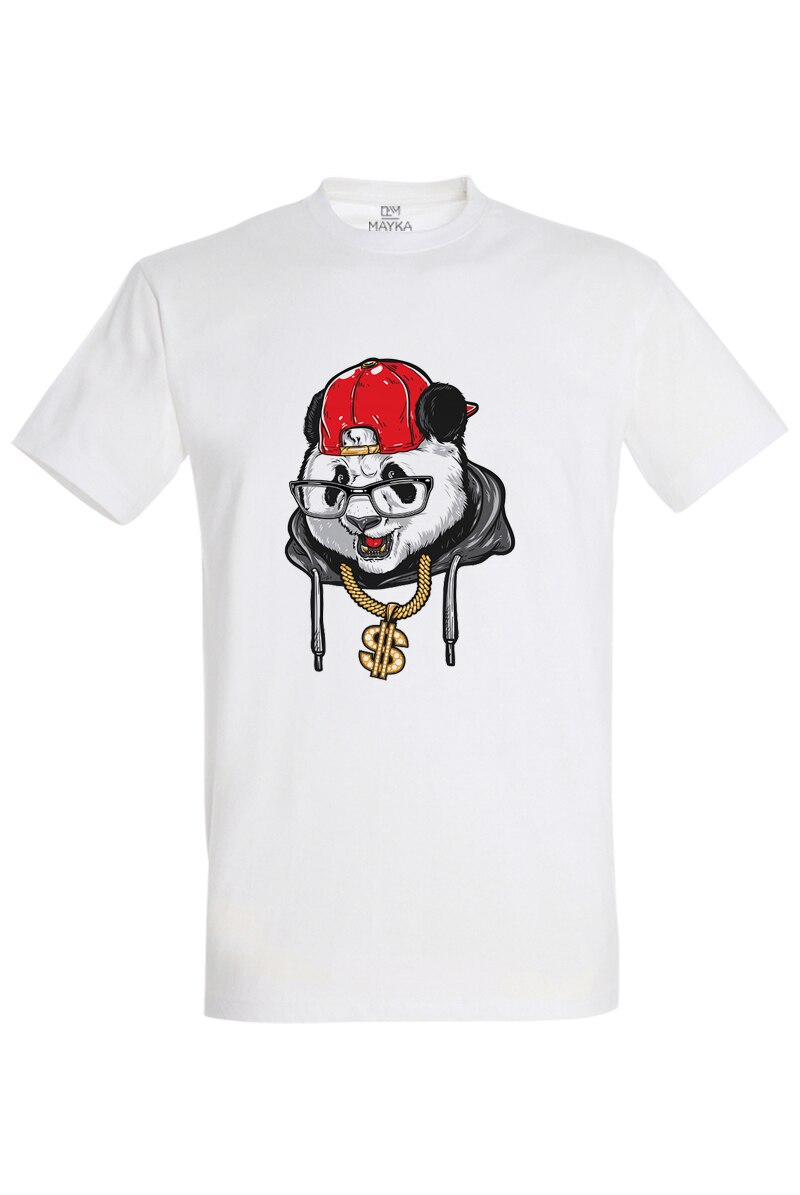 Tricou barbat din bumbac 100%, MAYKA, model Panda