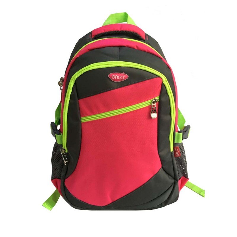 Ghiozdan scolar, Daco, Neon, 2 compartimente, Multicolor