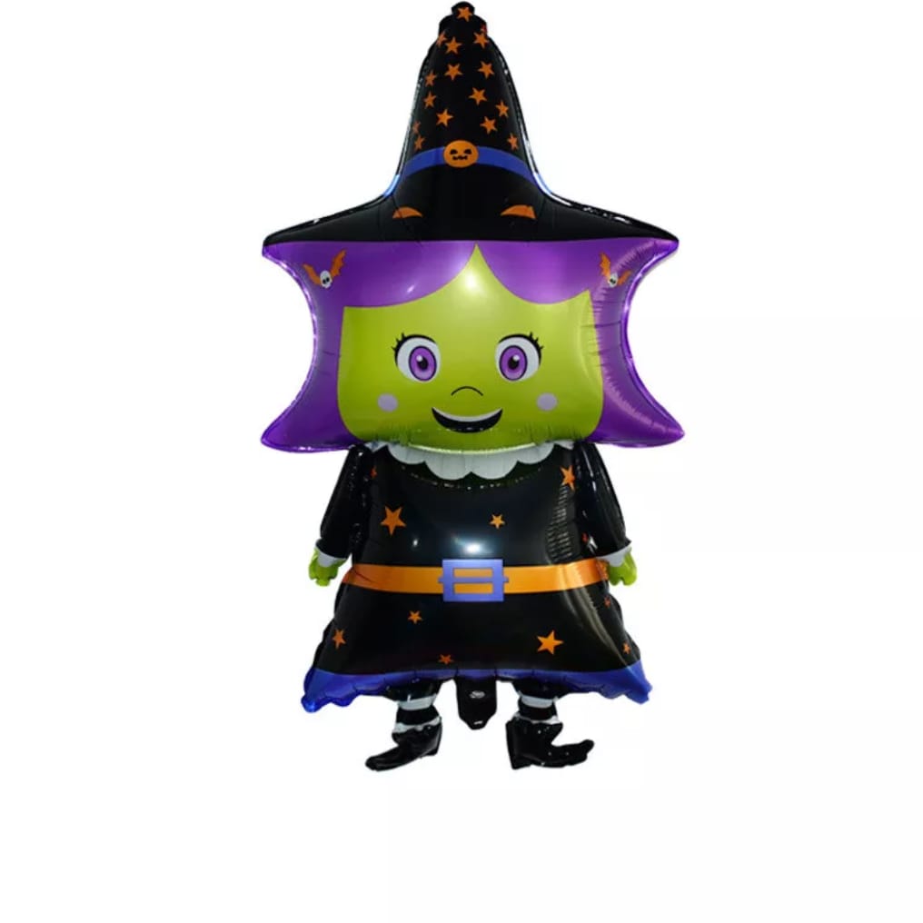Balon Folie Figurina Vrajitoare, Halloween, 93*40 cm, Shop Carnaval