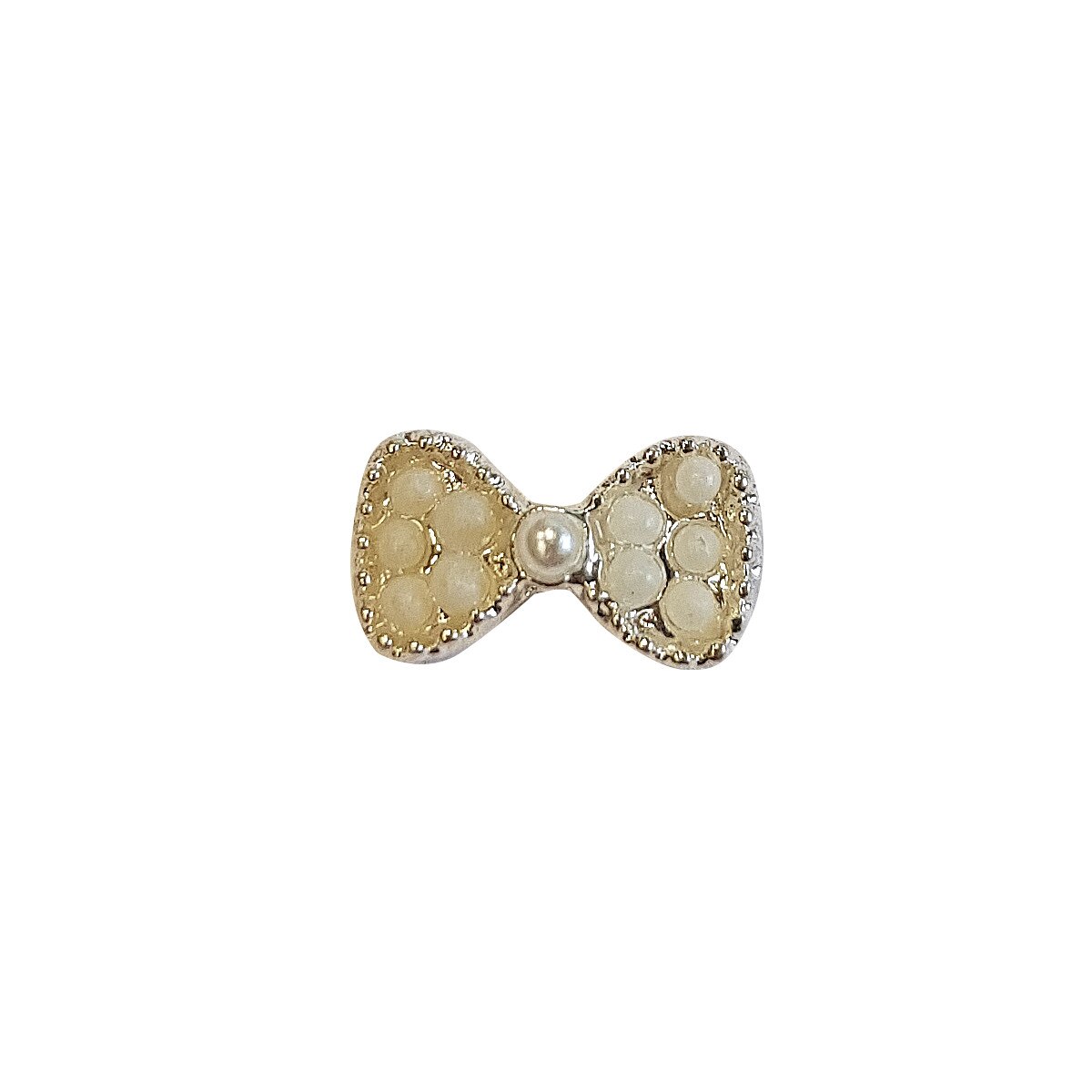 Bijuterie unghii MoonbasaNails, 73, Funda, Alb/Argintiu