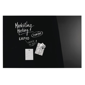 Tabla de sticla Design Glassboard magnetic negru 800*600 mm Tabla de sticla Design Glassboard magnetic negru 800*600 mm