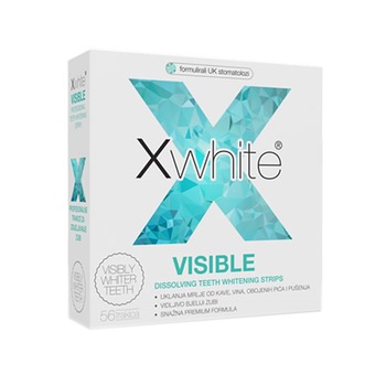 Benzi de albire a dintilor cu dizolvare completa,Xwhite® VISIBLE,56 bucati Benzi de albire a dintilor cu dizolvare completa,Xwhite® VISIBLE,56 bucati