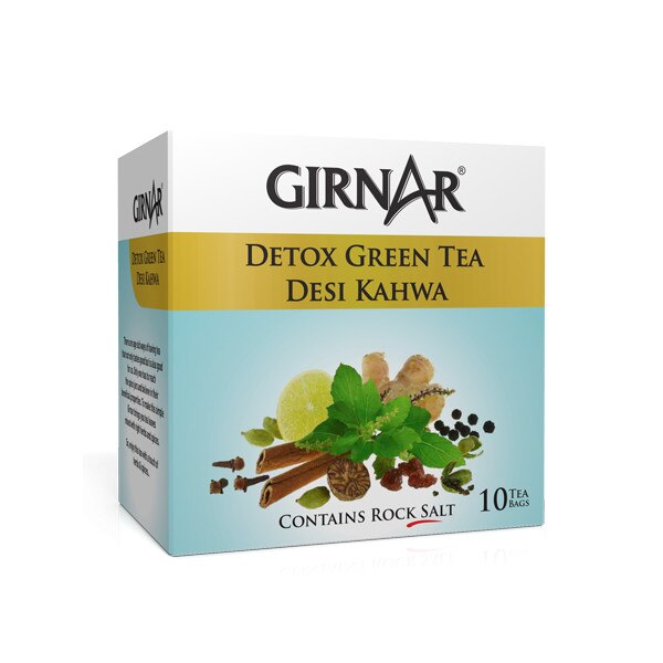 Ceai Verde Detox,Girnar,10 Bucati - EMAG.ro