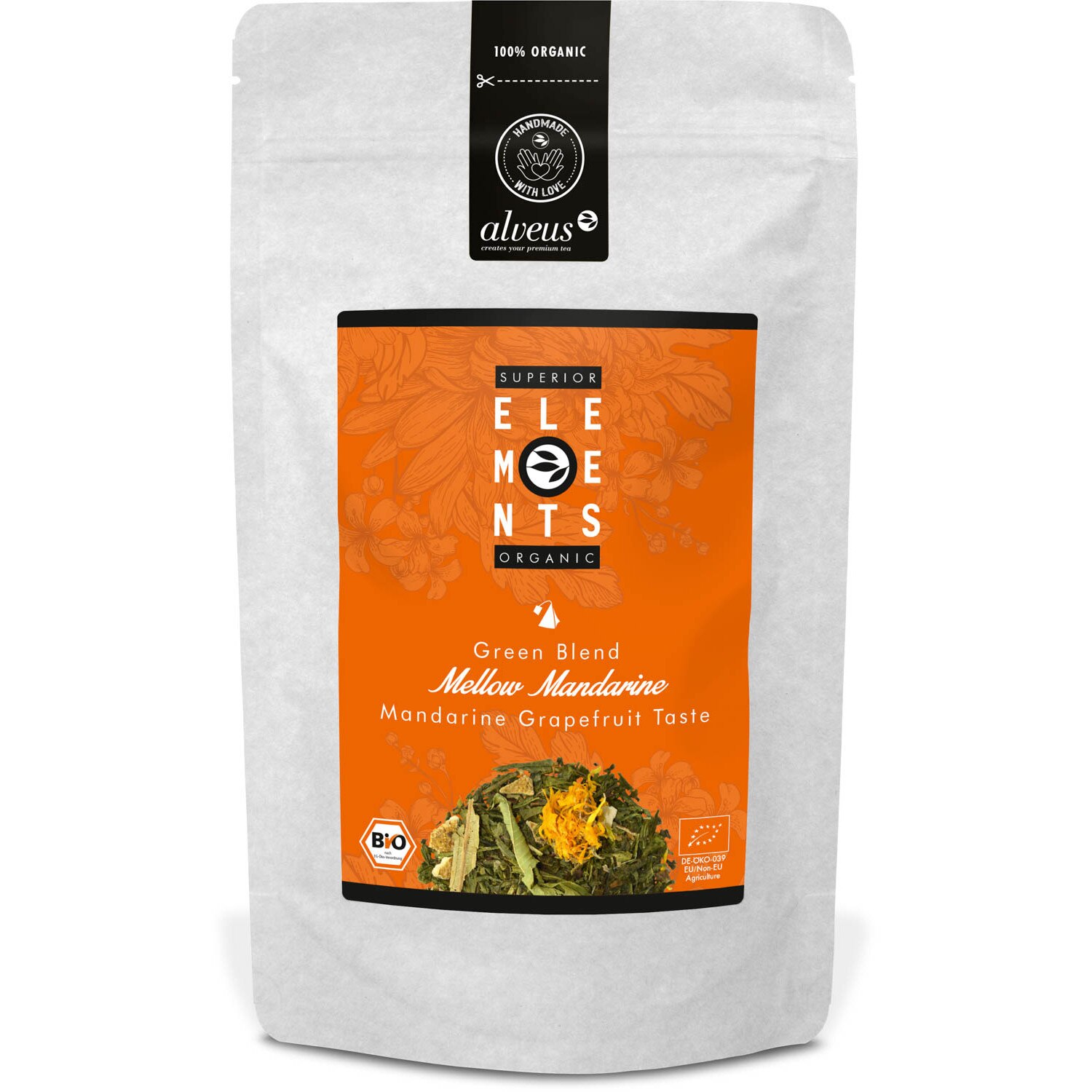 Ceai din plante BIO - Mellow Mandarine, punga 15 piramide 45 g