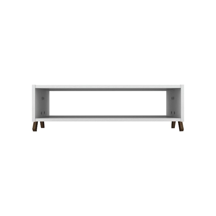 Masuta pentru cafea Rafevi, alba, design modern, 28 x 90 x 60 cm