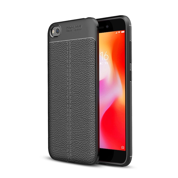 Калъф i-Zore Bumper Leather за Xiaomi RedMi Go, Черен