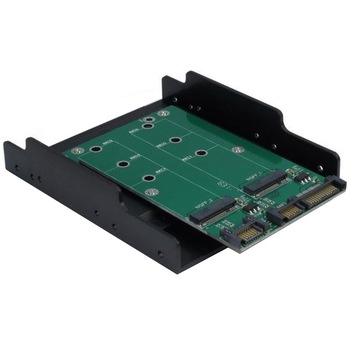 Adaptor Inter-Tech Argus KT005B 2x M.2 SATA Adaptor Inter-Tech Argus KT005B 2x M.2 SATA