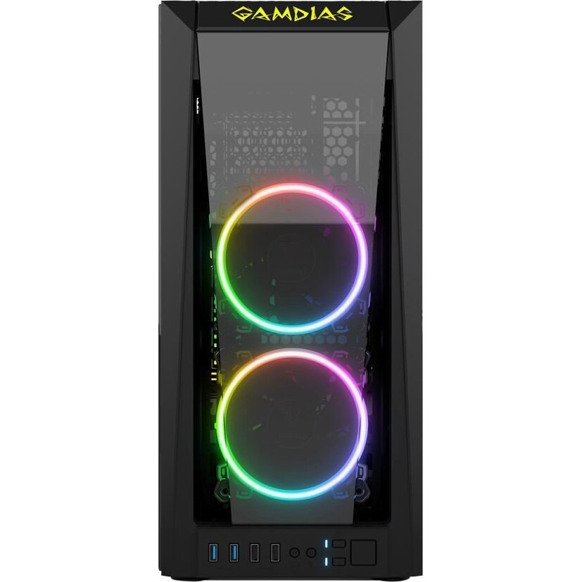 Carcasa Gamdias Talos M1A, Middle Tower, fara sursa, ATX, negru