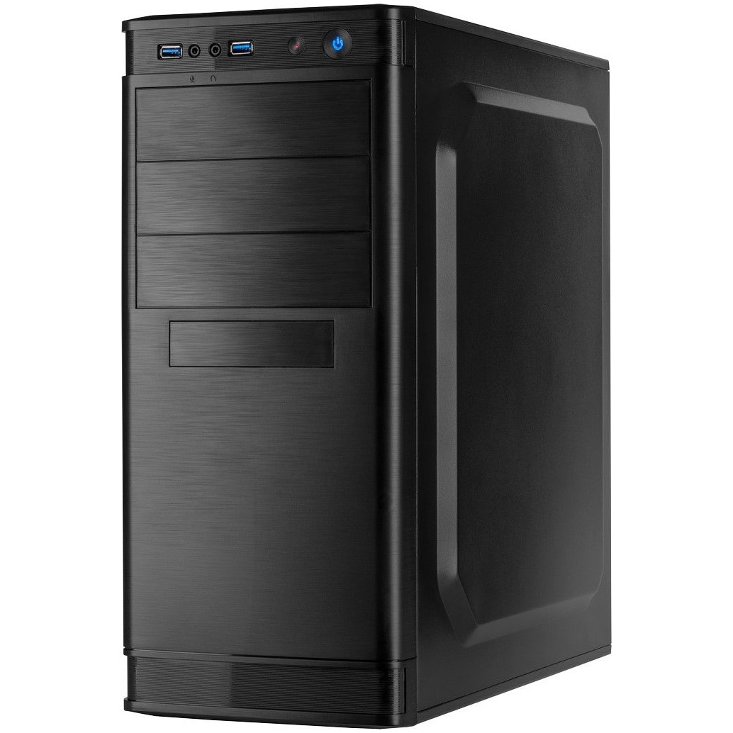 Carcasa Inter-Tech IT-5905, Middle Tower, fara sursa, ATX, negru