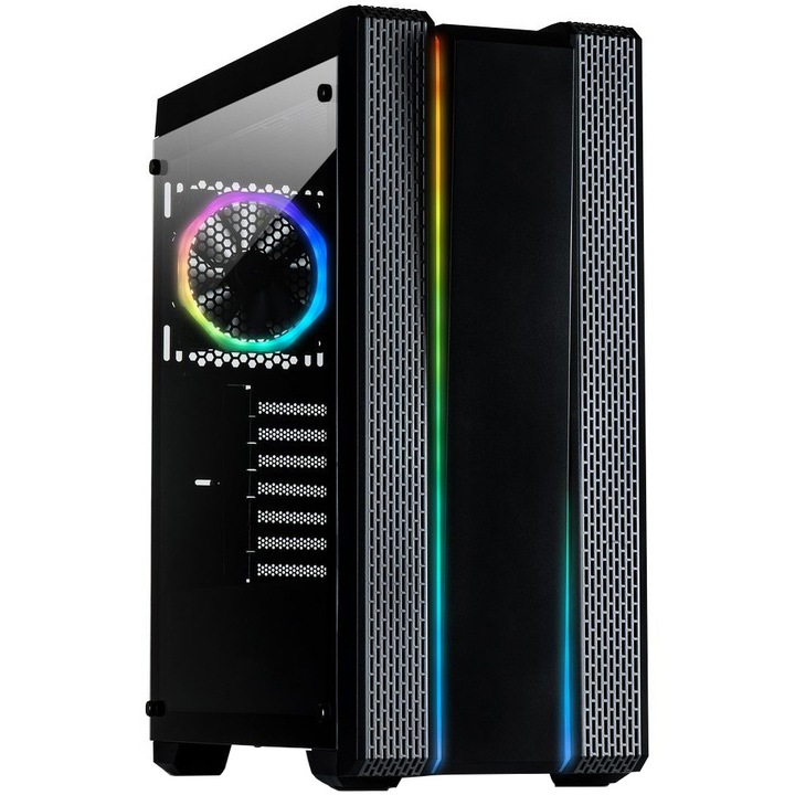 Компютърна кутия Inter-Tech S-3901 Impulse, Middle Tower, Без захранващ блок, ATX